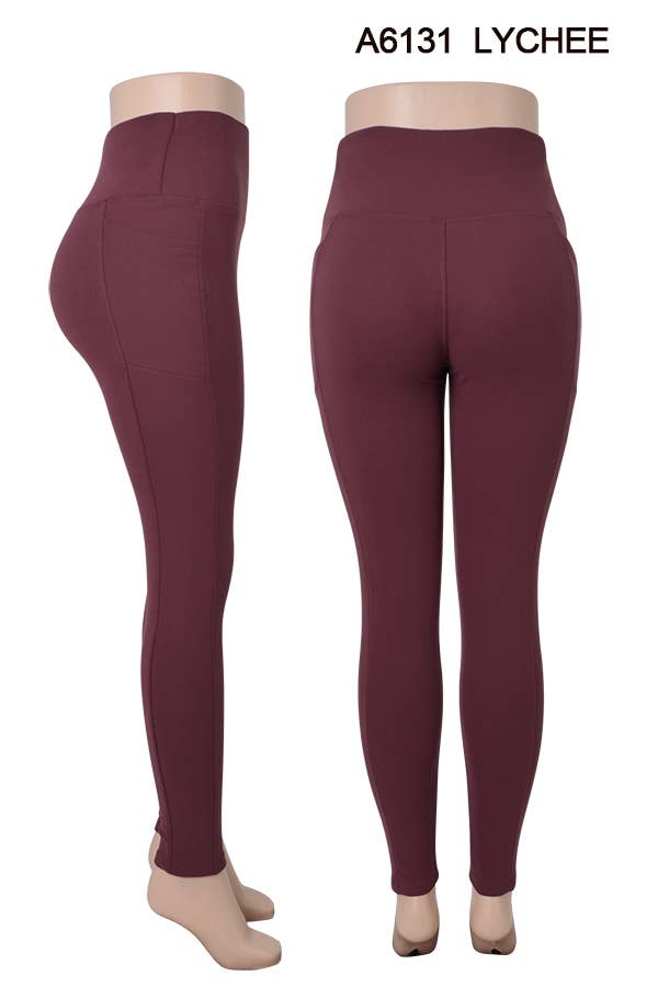 Ultimate Warmth: Lychee Winter Leggings with Thicker Fleece Inside - THE OKEY GIFT SHOP