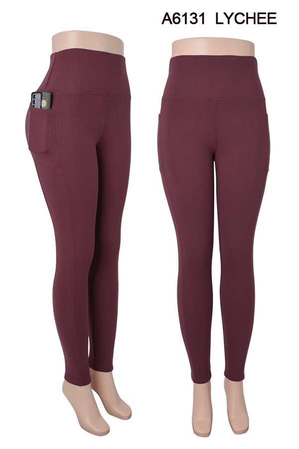 Ultimate Warmth: Lychee Winter Leggings with Thicker Fleece Inside - THE OKEY GIFT SHOP