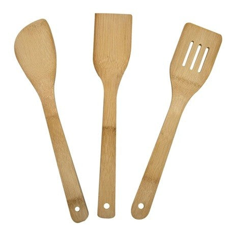5 Piece kitchen chopping board with bamboo utensils