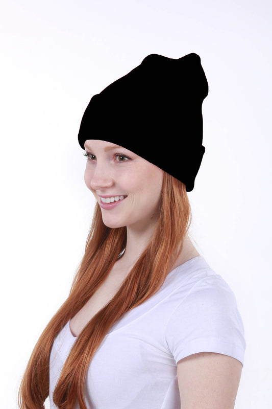 Timeless Warmth and cozy: Solid Long Beanie - THE OKEY GIFT SHOP