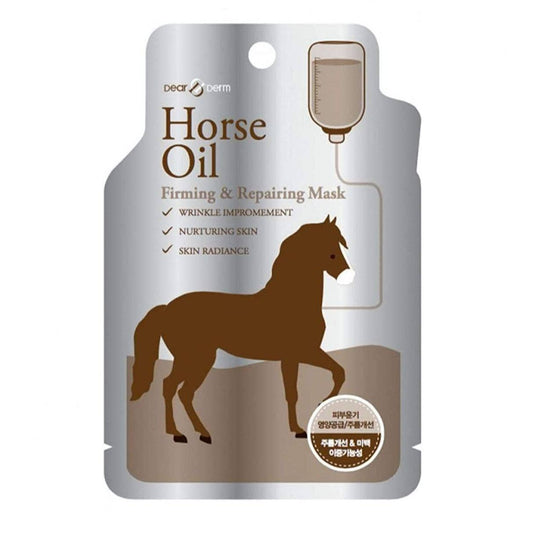 Horse Oil Repairing Face Mask Pack - Nourishing & Revitalizing Sheet Masks - THE OKEY GIFT SHOP