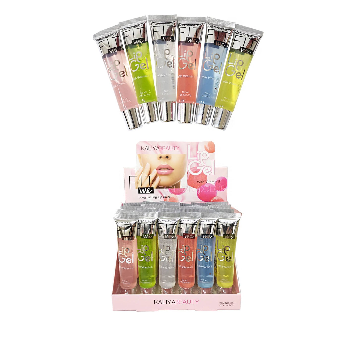 Vibrant Allure: Kaliya Beauty Assorted Lip Gloss 834 - THE OKEY GIFT SHOP