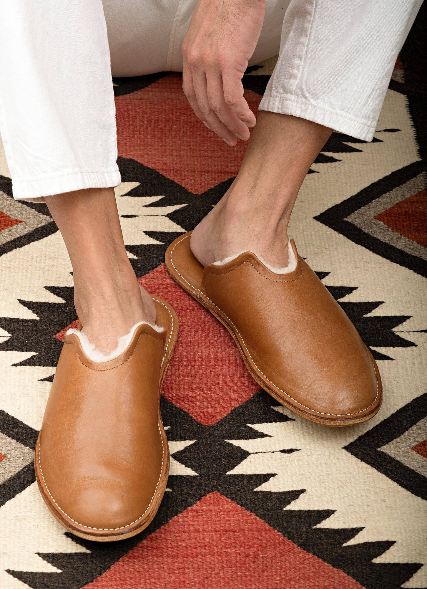 Cozy Luxury: Tan Mr. Grumpy Sheepskin Slipper