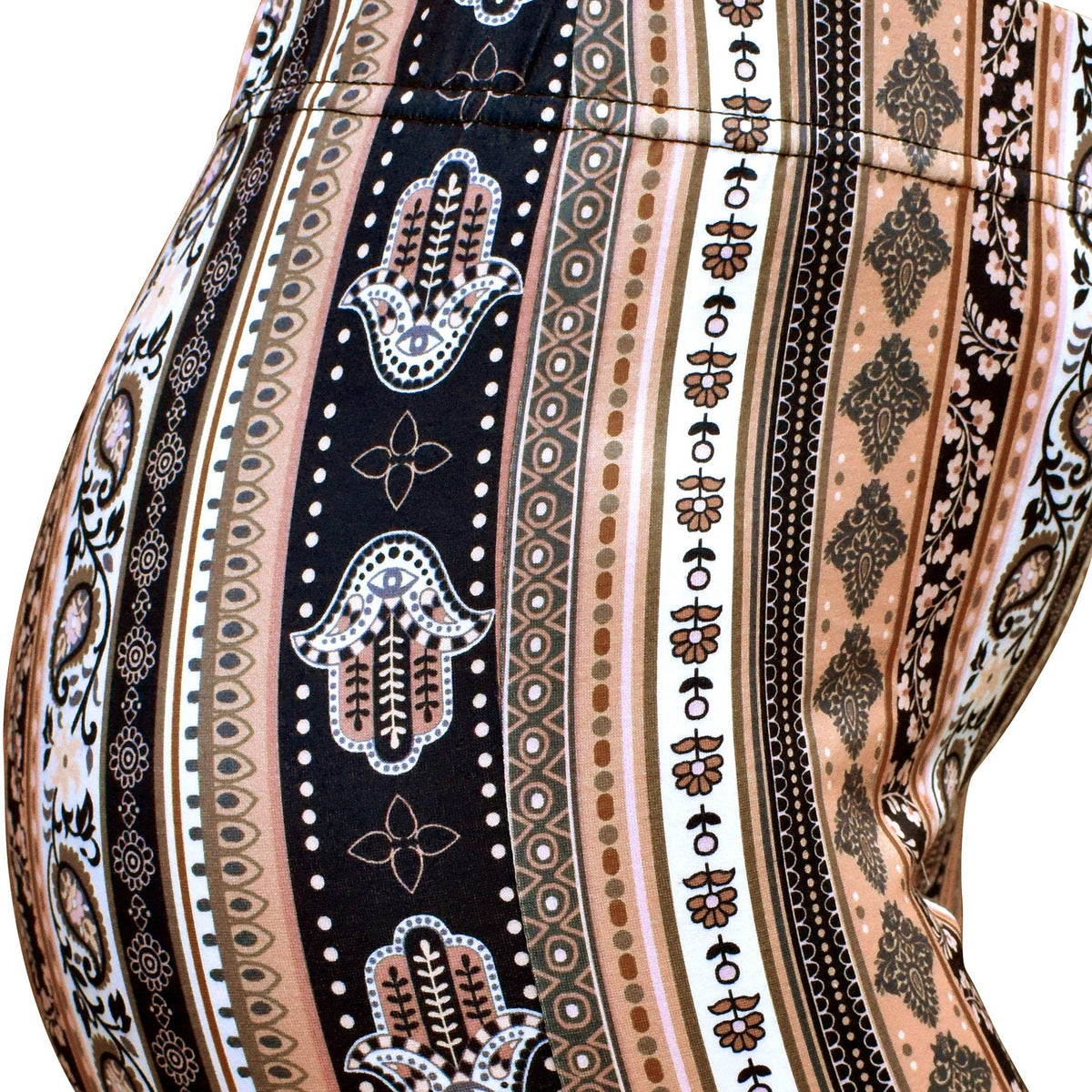 Bell Bottoms - Mocha Paisley: L