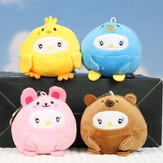 Mix Animal Stuffed Soft Plush Keychains Toy In Bulk