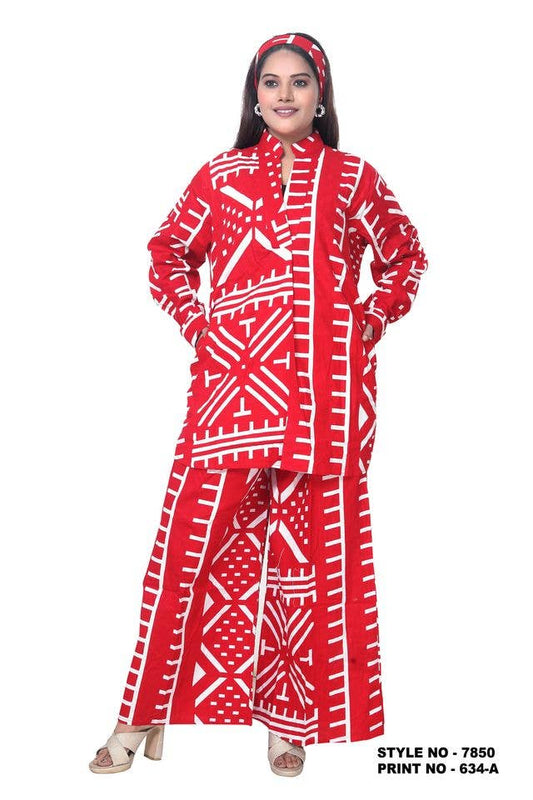 100 % Cotton Printed 2pc lounge wear.