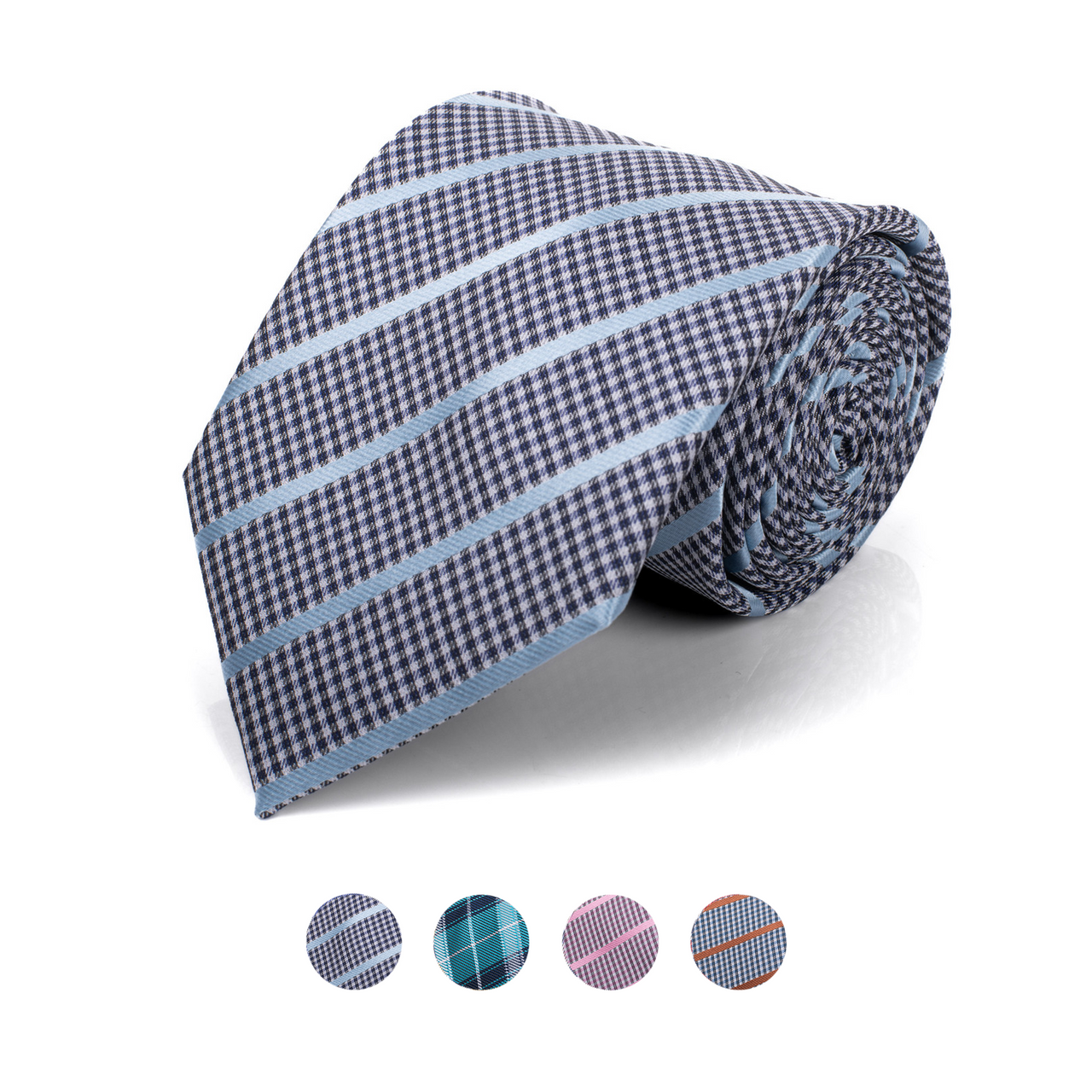 Men's Microfiber Poly Woven Regular Tie. - THE OKEY GIFT SHOP