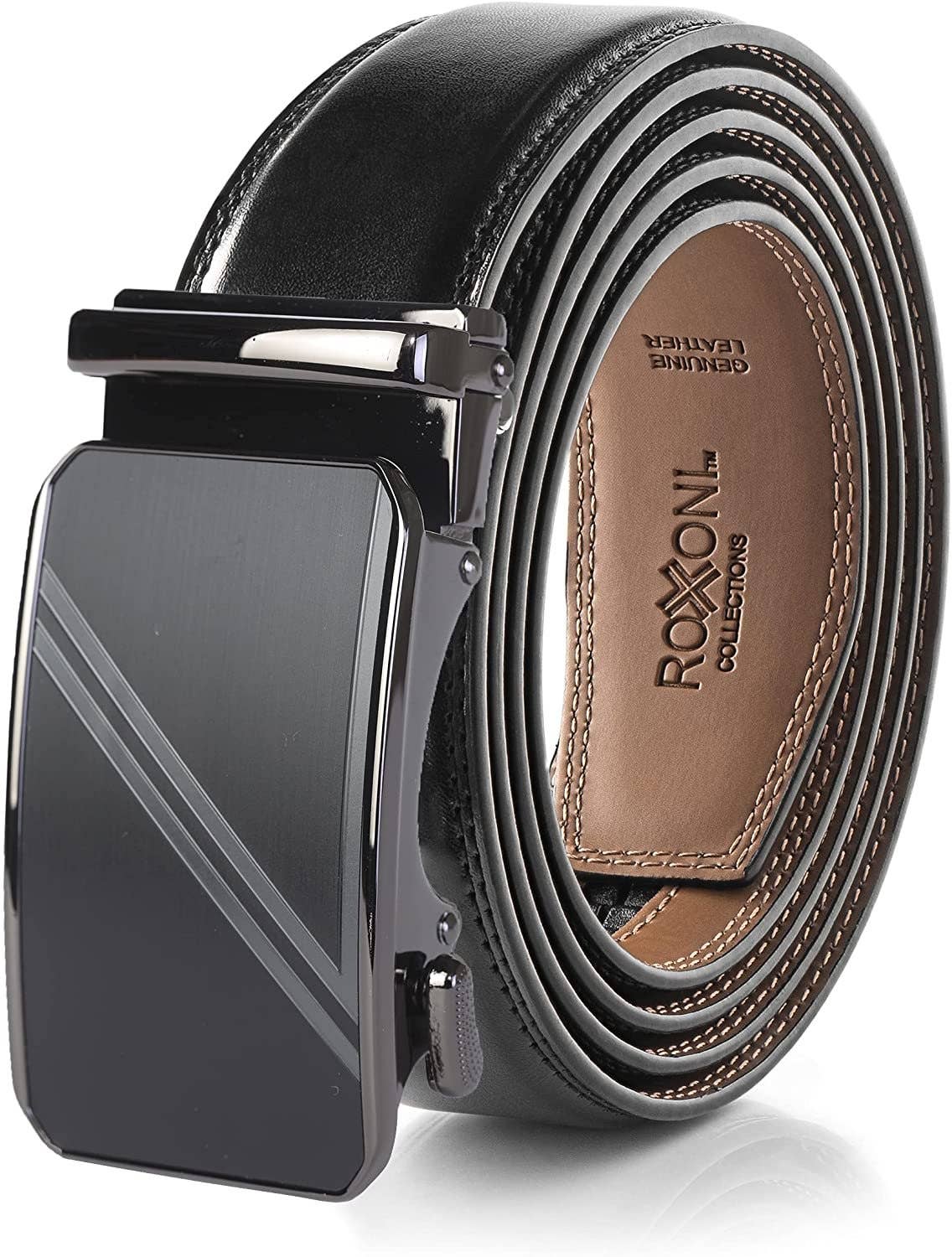 Classic Precision: Men's-Genuine Leather Ratchet Belt