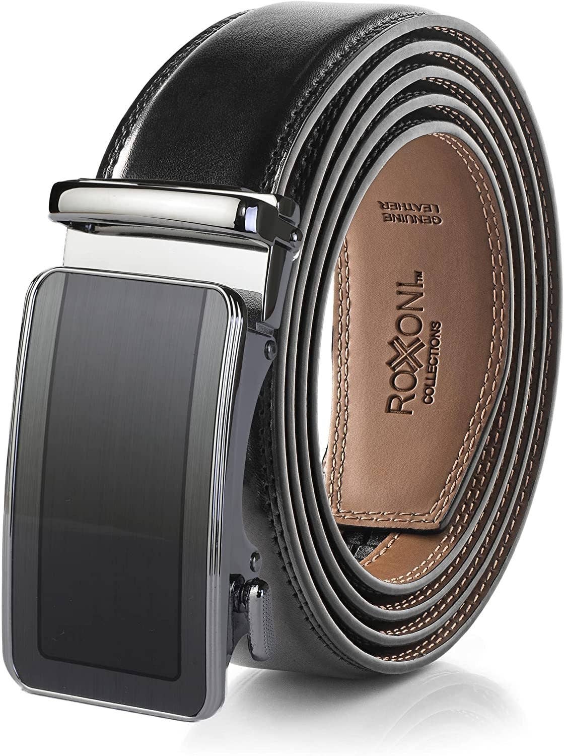 Classic Precision: Men's-Genuine Leather Ratchet Belt