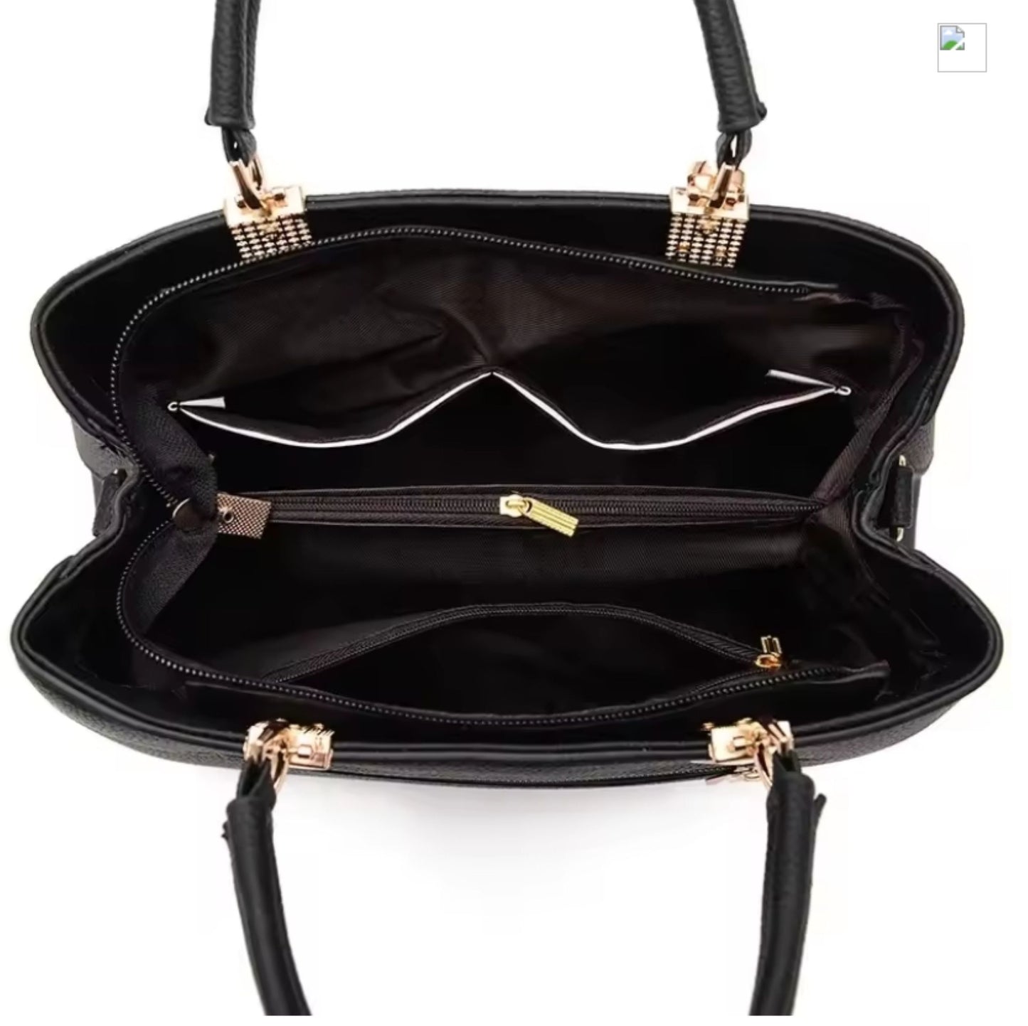 Office ladies fashion totes with flower pendant