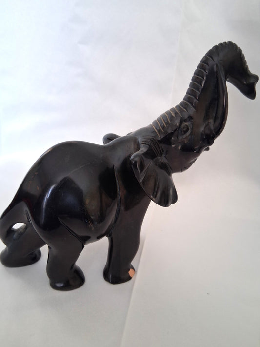 African elephant made from ebony wood