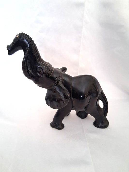 African elephant made from ebony wood