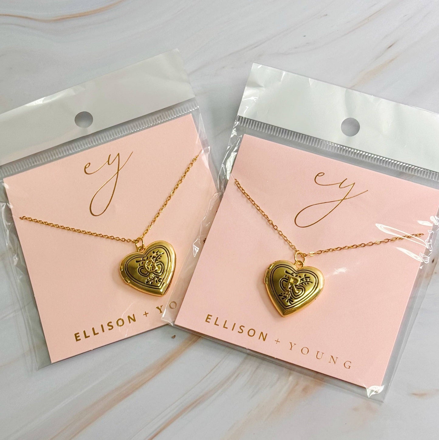 Nostalgic Heart Initial Open Locket Necklace: A