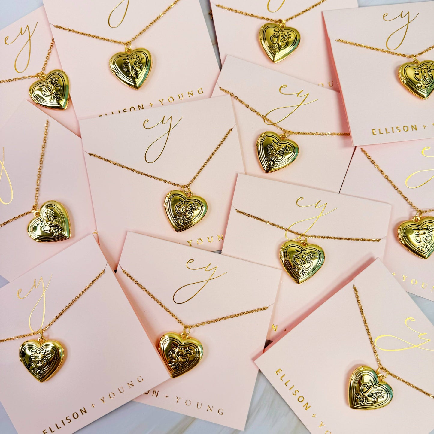Nostalgic Heart Initial Open Locket Necklace: S