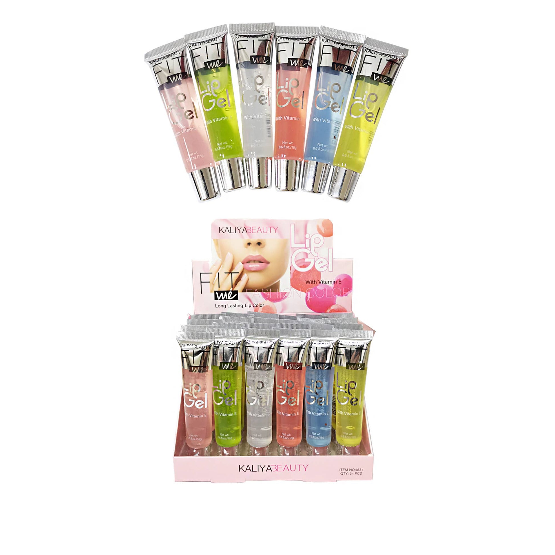 Vibrant Allure: Kaliya Beauty Assorted Lip Gloss 834 - THE OKEY GIFT SHOP