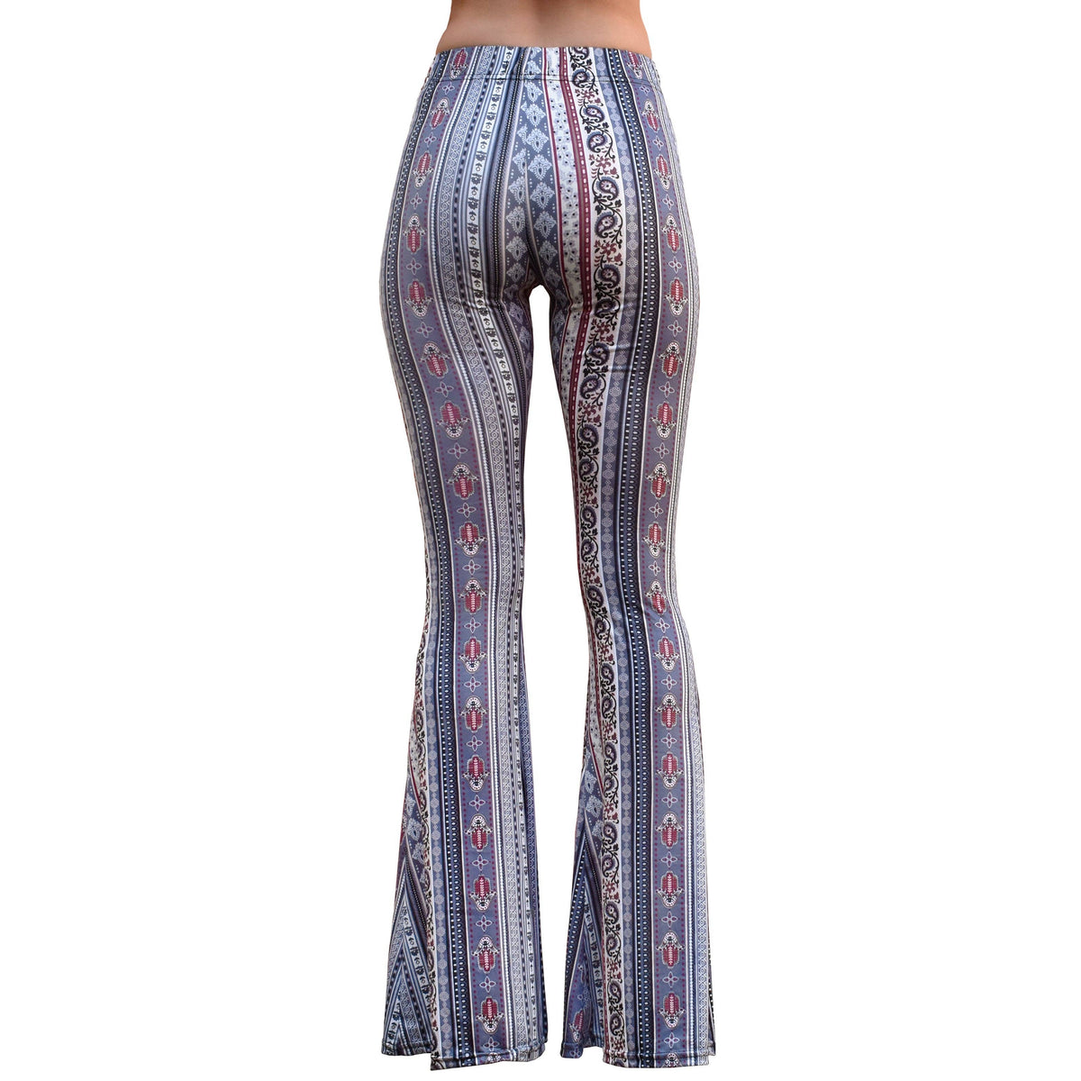 Bell Bottoms - Indigo Paisley: L