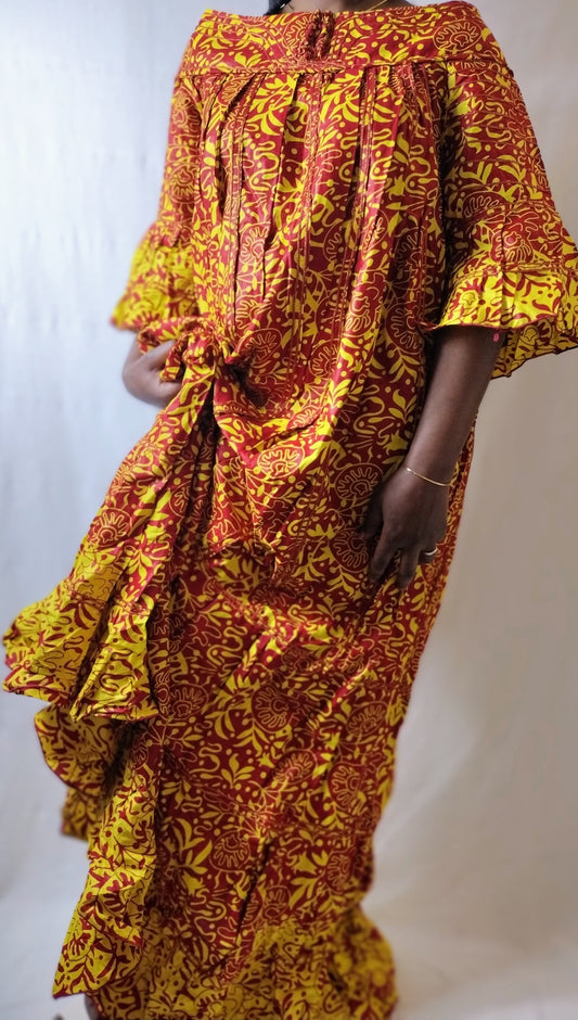 African Long Flow dress